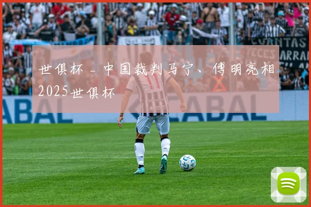 世俱杯 _ 中国裁判马宁、傅明亮相2025世俱杯